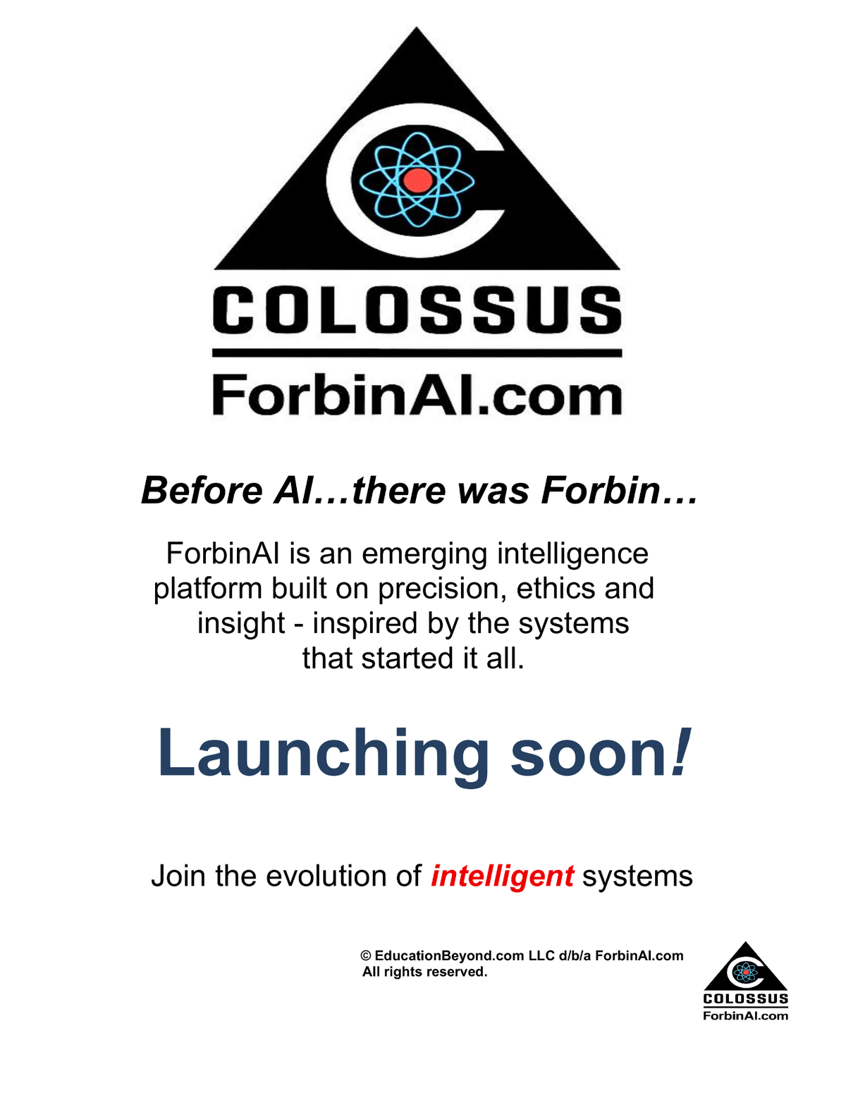 COLOSSUS / ForbinAI Poster